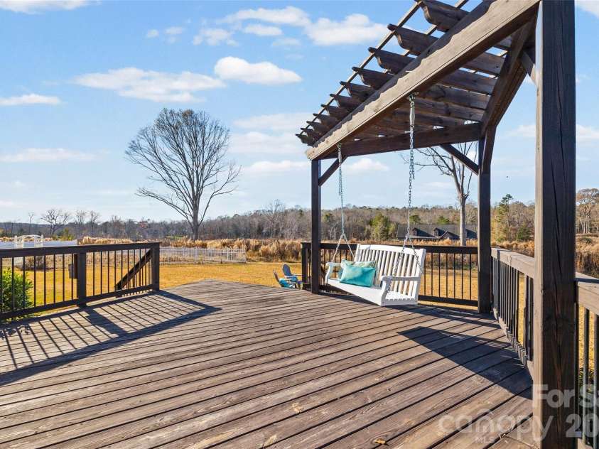 310 Clarendon Estates Drive, Clover, SC 29710.  MLS# CAR4305120, YatesRealty ID 8730. Back Deck with Swing