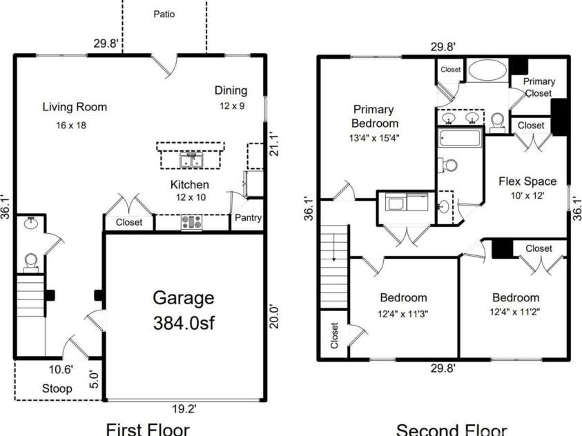 137 Woodbridge Circle, Mount Holly, NC 28120.  MLS# CAR4222548, YatesRealty ID 8731. Measurements + floorplan for 137 Woodbridge Circle.