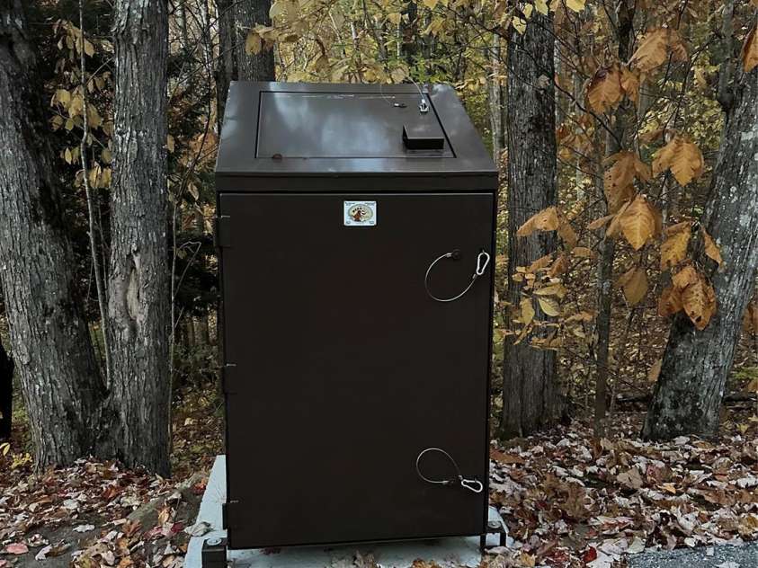 126 Mossycup Court, Tuckasegee, NC 28783.  MLS# CAR4324867, YatesRealty ID 874. Bear Proof Trash Can