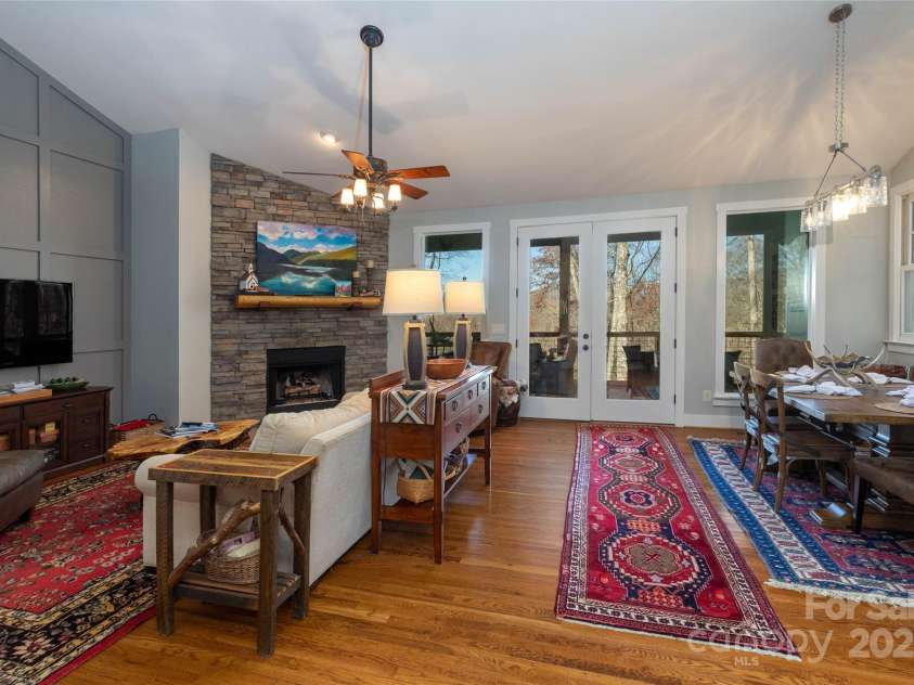 126 Mossycup Court, Tuckasegee, NC 28783.  MLS# CAR4324867, YatesRealty ID 874. Living/Dining Area