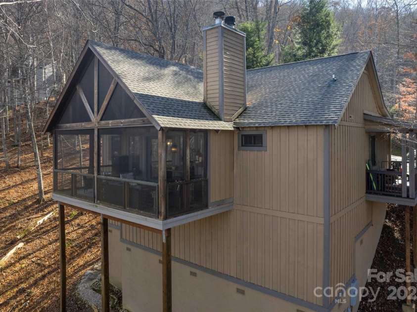 126 Mossycup Court, Tuckasegee, NC 28783.  MLS# CAR4324867, YatesRealty ID 874. Rear Elevation