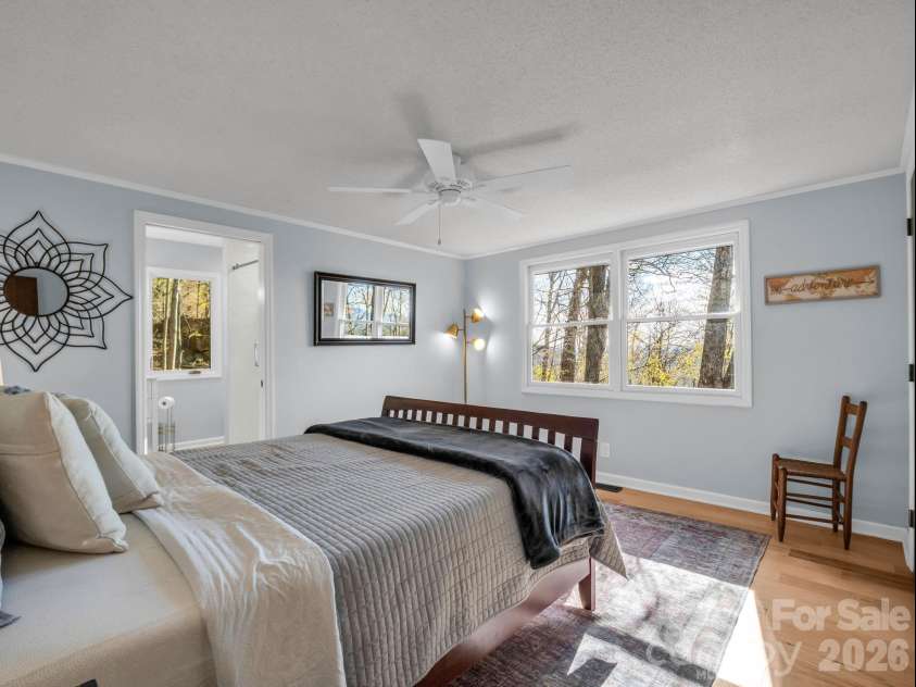 456 Youngs Mountain Drive, Lake Lure, NC 28746.  MLS# CAR4356097, YatesRealty ID 8748. Primary Bedroom