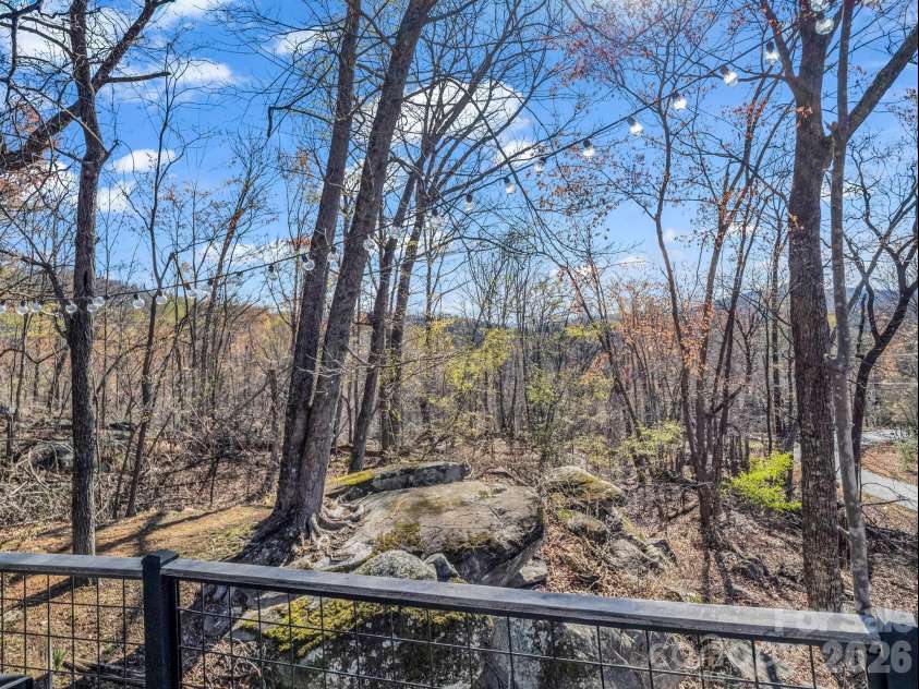 456 Youngs Mountain Drive, Lake Lure, NC 28746.  MLS# CAR4356097, YatesRealty ID 8748. View from Deck