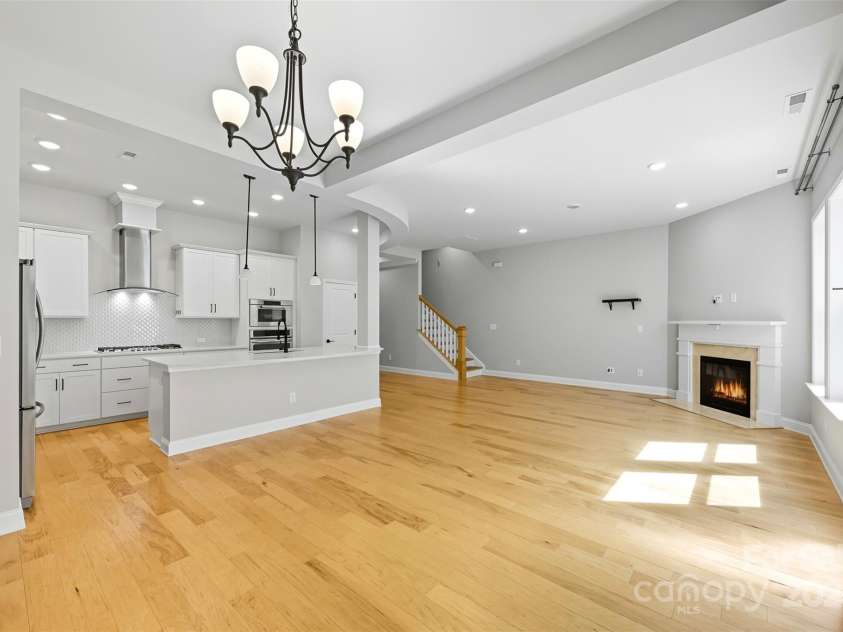 9209 Colin Crossing Court, Charlotte, NC 28277.  MLS# CAR4305863, YatesRealty ID 875. Great Room with Gas Fireplace