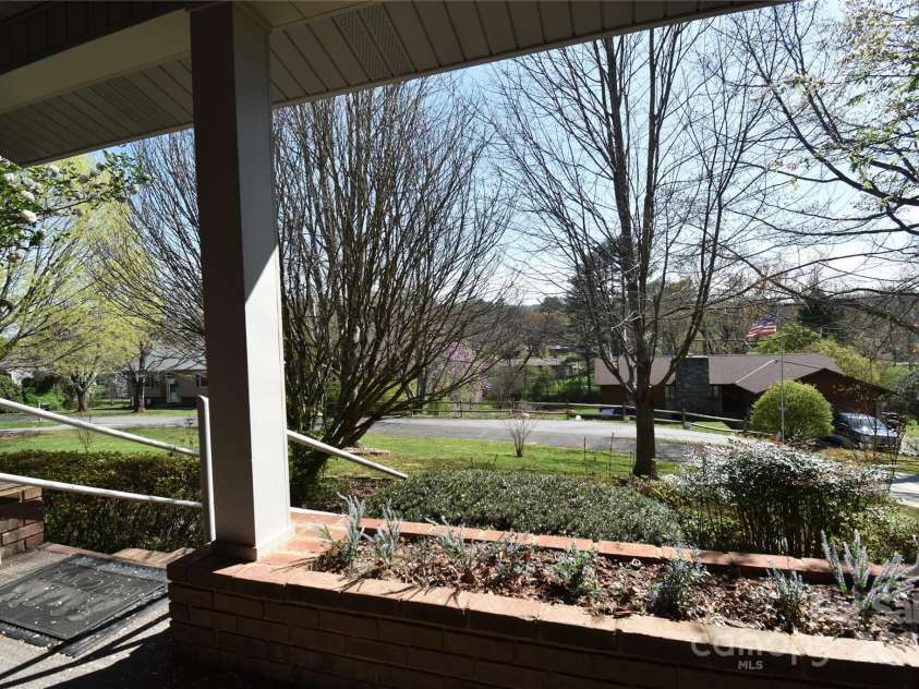 37 Hillside Drive, Etowah, NC 28729.  MLS# CAR4243156, YatesRealty ID 8761. View from front porch