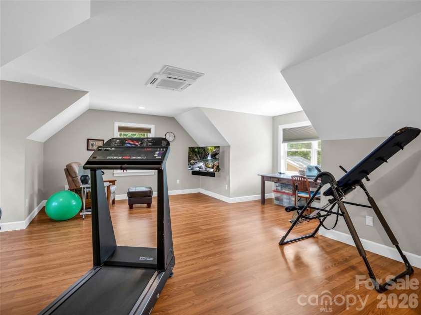 930 Big Raven Lane, Saluda, NC 28773.  MLS# CAR4405808, YatesRealty ID 8761. 4th Bedroom/Exercise Room