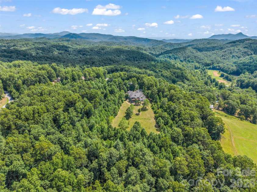 930 Big Raven Lane, Saluda, NC 28773.  MLS# CAR4405808, YatesRealty ID 8761. Aerial View