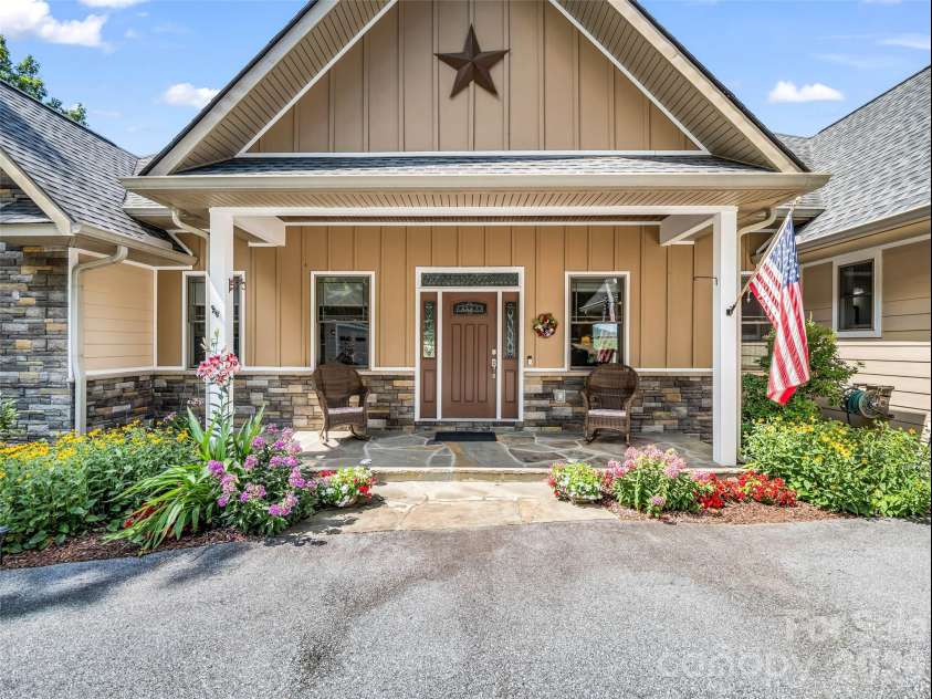 930 Big Raven Lane, Saluda, NC 28773.  MLS# CAR4405808, YatesRealty ID 8761. Front View