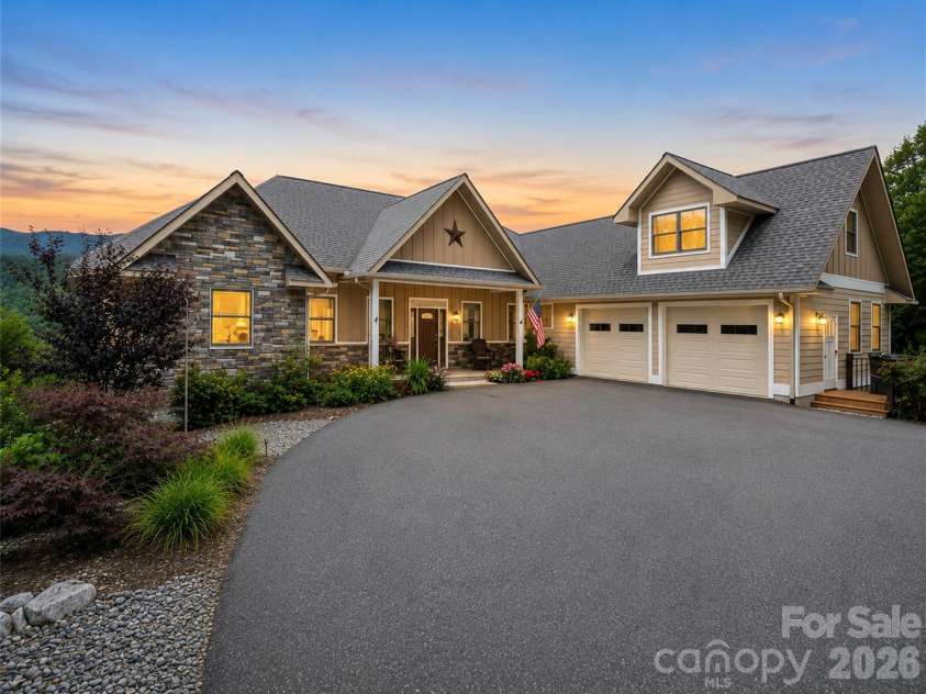 930 Big Raven Lane, Saluda, NC 28773.  MLS# CAR4405808, YatesRealty ID 8761. Front view