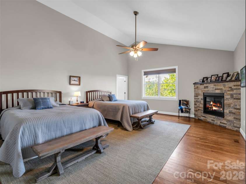 930 Big Raven Lane, Saluda, NC 28773.  MLS# CAR4405808, YatesRealty ID 8761. Primary Bedroom