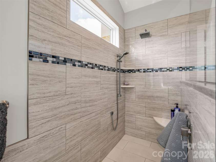 930 Big Raven Lane, Saluda, NC 28773.  MLS# CAR4405808, YatesRealty ID 8761. Primary Shower