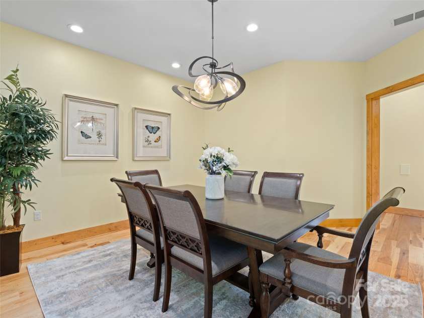 350 Inverness Drive, Waynesville, NC 28785.  MLS# CAR4207802, YatesRealty ID 8767. Dining room