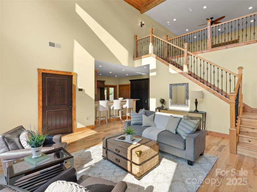 350 Inverness Drive, Waynesville, NC 28785.  MLS# CAR4207802, YatesRealty ID 8767. Great room opens to the kitchen