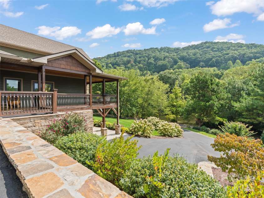 350 Inverness Drive, Waynesville, NC 28785.  MLS# CAR4207802, YatesRealty ID 8767. Mountain views and pond views