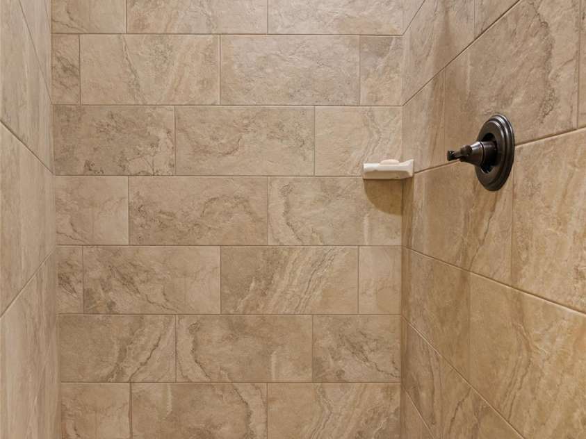 350 Inverness Drive, Waynesville, NC 28785.  MLS# CAR4207802, YatesRealty ID 8767. Walk-in shower