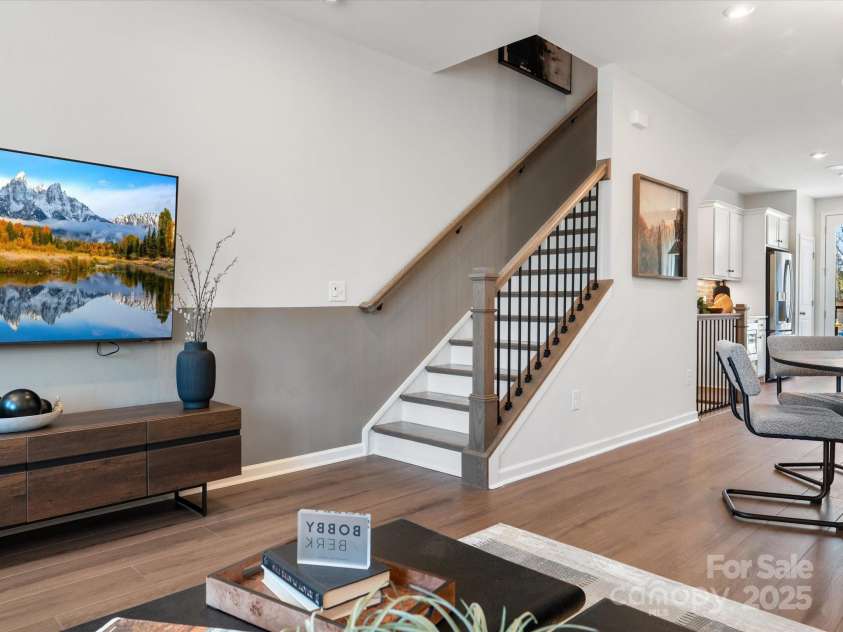 5516 Swaling Street, Charlotte, NC 28217.  MLS# CAR4318946, YatesRealty ID 8768. Open Rail at Second Floor to Keep the Space Open and Bright. *Model Photos | Actual Finishes, Structural Selections, and Orientation May Vary.