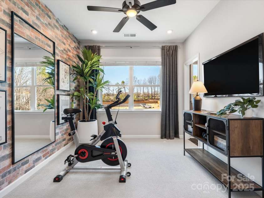 5516 Swaling Street, Charlotte, NC 28217.  MLS# CAR4318946, YatesRealty ID 8768. Secondary Bedroom or Home Gym. *Model Photos | Actual Finishes, Structural Selections, and Orientation May Vary.