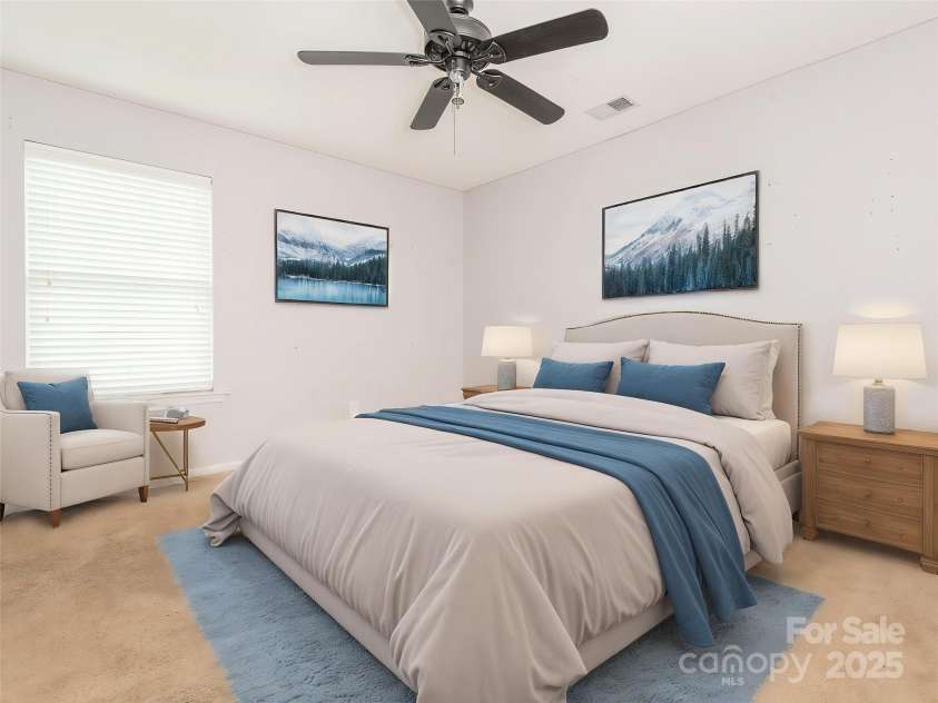 208 Fielding Street, Mount Holly, NC 28120.  MLS# CAR4249578, YatesRealty ID 8769. Bedroom #3 - virtual staging