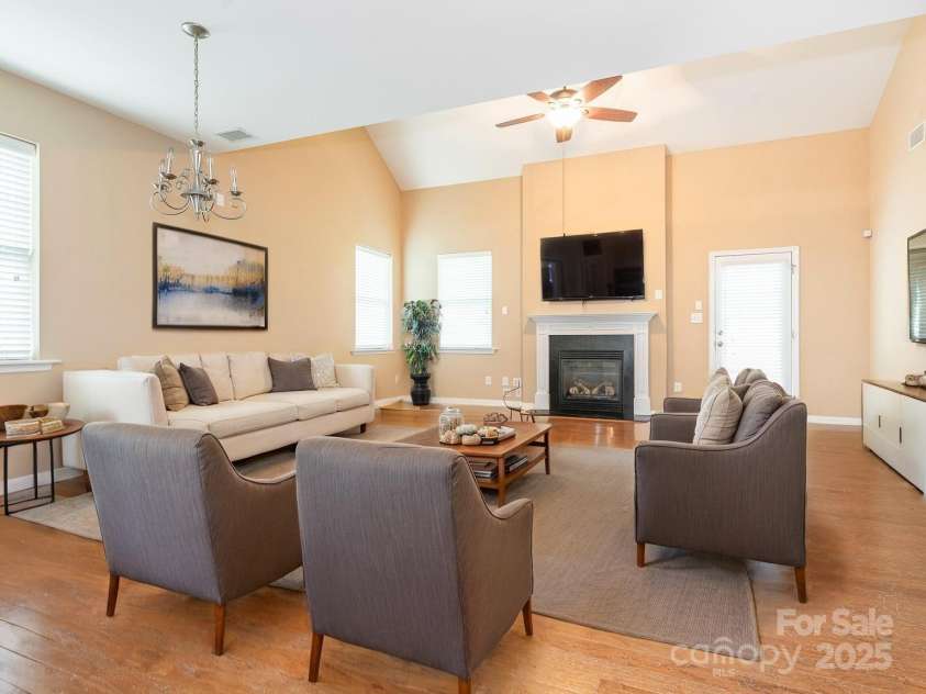 208 Fielding Street, Mount Holly, NC 28120.  MLS# CAR4249578, YatesRealty ID 8769. Living Room - virtual staging