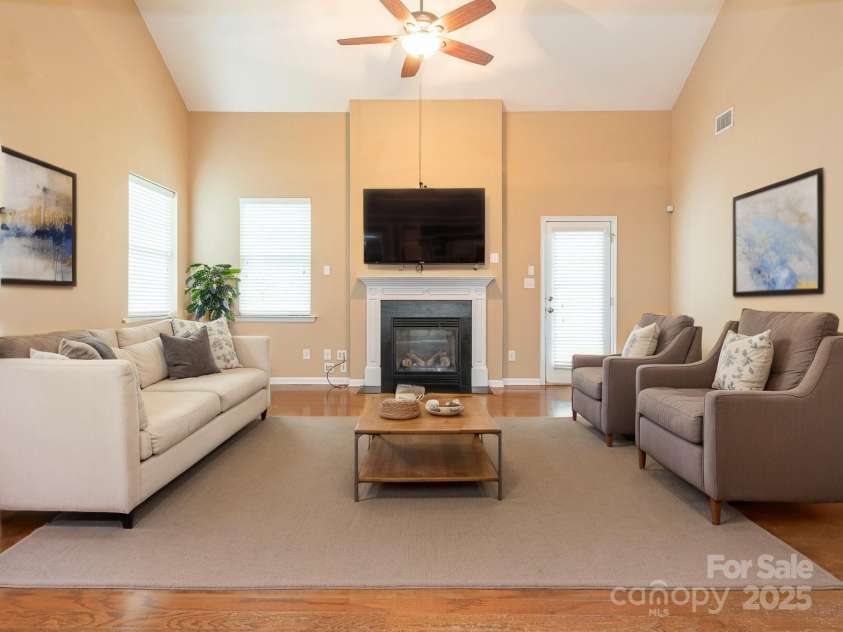 208 Fielding Street, Mount Holly, NC 28120.  MLS# CAR4249578, YatesRealty ID 8769. Living Room - virtual staging