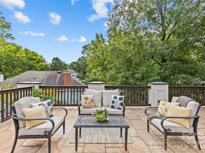 529 Queens Road, Charlotte, NC 28207.  MLS# CAR4353298, YatesRealty ID 8792. Rooftop Patio
