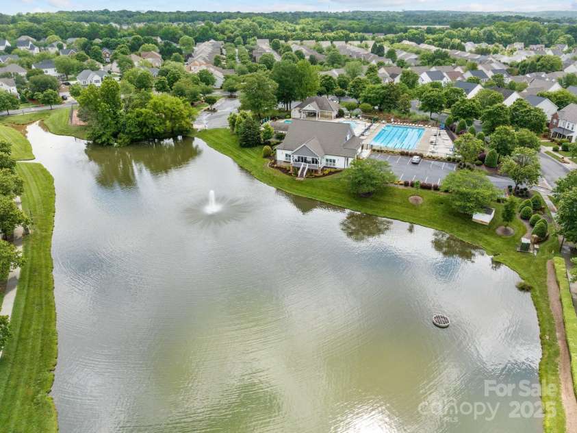 561 Keystone Court, Concord, NC 28027.  MLS# CAR4234078, YatesRealty ID 8801. Community Fishing Pond