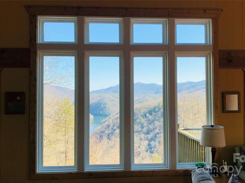 561 Deals Gap Road, Robbinsville, NC 28771.  MLS# CAR4144859, YatesRealty ID 8805. View from Living Room