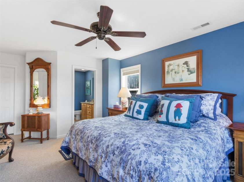 36 Crest Line Drive, Green Mountain, NC 28740.  MLS# CAR4237025, YatesRealty ID 8809. Primary Bedroom