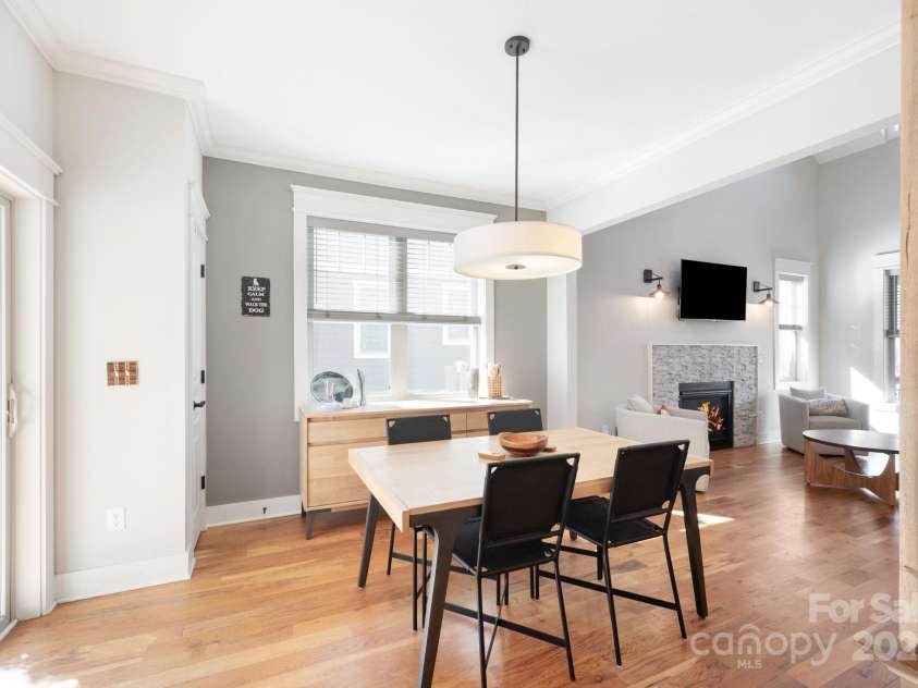 66 Deaver Street, Asheville, NC 28806.  MLS# CAR4217657, YatesRealty ID 8810. Spacious Dining Area is Filled with Light