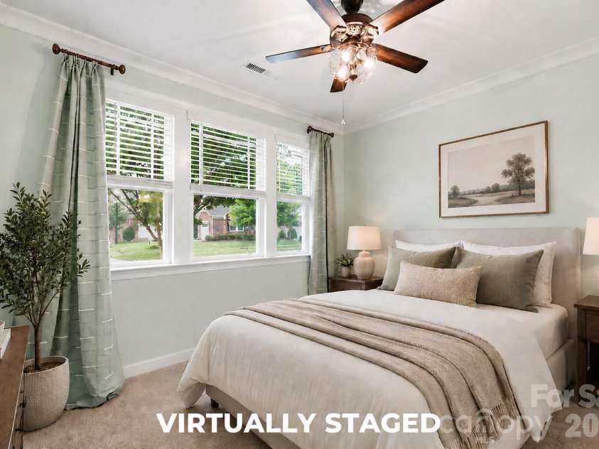 3024 Marchers Trace Drive, Charlotte, NC 28227.  MLS# CAR4393087, YatesRealty ID 8813. Front Bedroom Virtually Staged