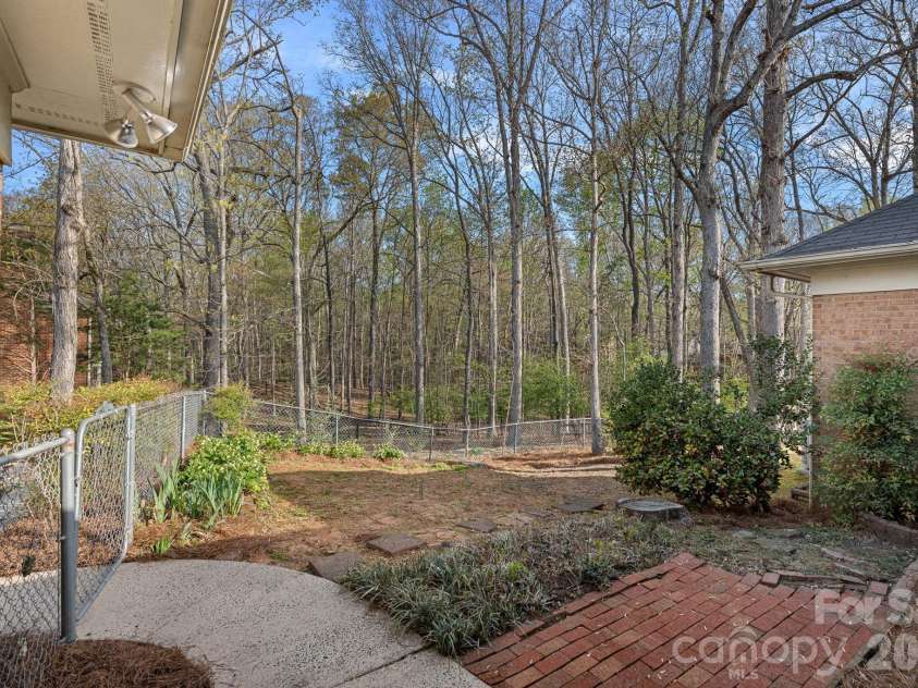 1001 Thistle Court, Charlotte, NC 28211.  MLS# CAR4311129, YatesRealty ID 8814. Backyard