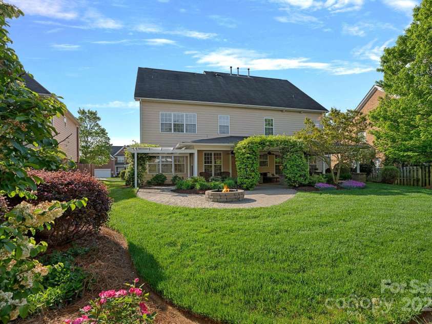 642 Vega Street, Concord, NC 28027.  MLS# CAR4248597, YatesRealty ID 8816. Firepit for Quiet Evenings