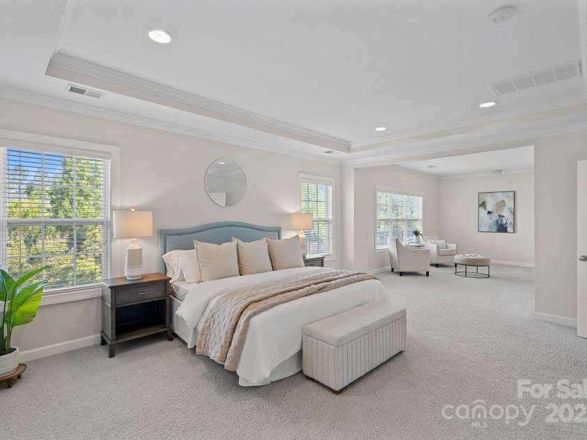 642 Vega Street, Concord, NC 28027.  MLS# CAR4248597, YatesRealty ID 8816. Primary Bedroom with a peaceful Sitting Room