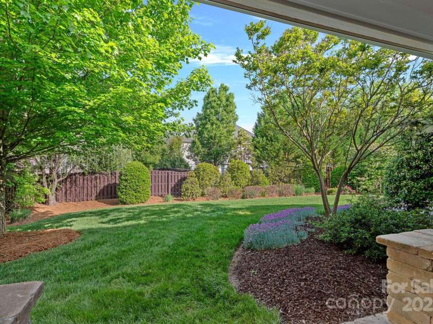 642 Vega Street, Concord, NC 28027.  MLS# CAR4248597, YatesRealty ID 8816. Private and Serene Backyard