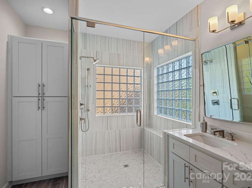 642 Vega Street, Concord, NC 28027.  MLS# CAR4248597, YatesRealty ID 8816. Thoughtfully designed, updated Primary Bathroom