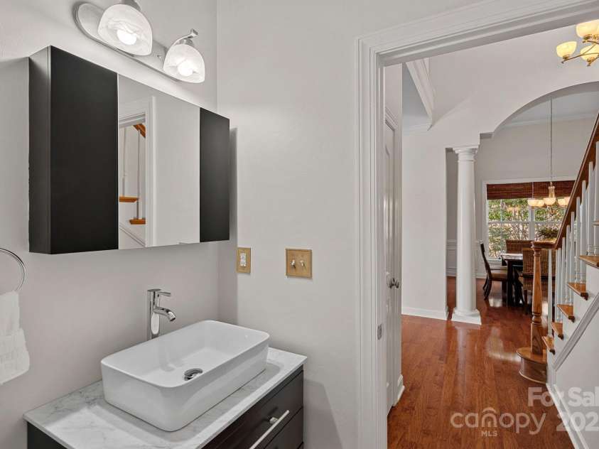 642 Vega Street, Concord, NC 28027.  MLS# CAR4248597, YatesRealty ID 8816. Updated Powder Room