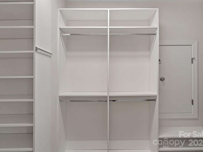642 Vega Street, Concord, NC 28027.  MLS# CAR4248597, YatesRealty ID 8816. Updated Primary Bedroom Closet.  Designed by Closets by Design