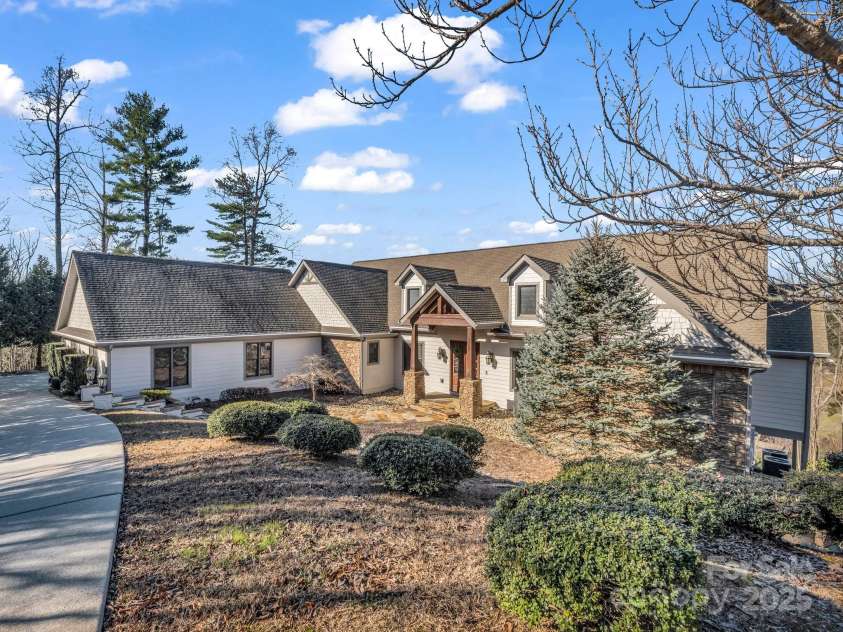 143 Lindsley Court, Hendersonville, NC 28792.  MLS# CAR4211464, YatesRealty ID 8821. Front view of home