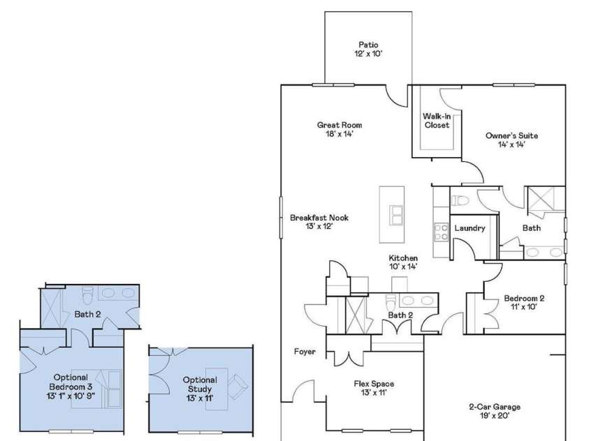 8418 Norman Forest Road, Lancaster, SC 29720.  MLS# CAR4226486, YatesRealty ID 8830. Floorplan