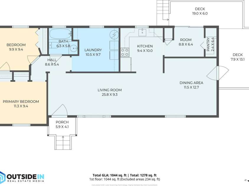 105 Smith Graveyard Road, Asheville, NC 28806.  MLS# CAR4384560, YatesRealty ID 8834. Floor Plan