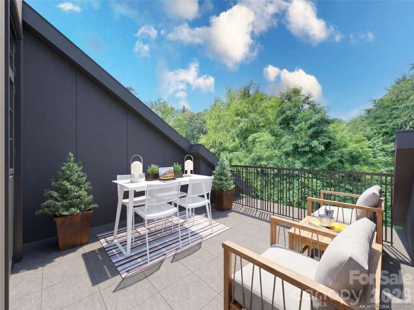 3 Aster Court, Asheville, NC 28801.  MLS# CAR4163727, YatesRealty ID 884. Private Rooftop Spaces