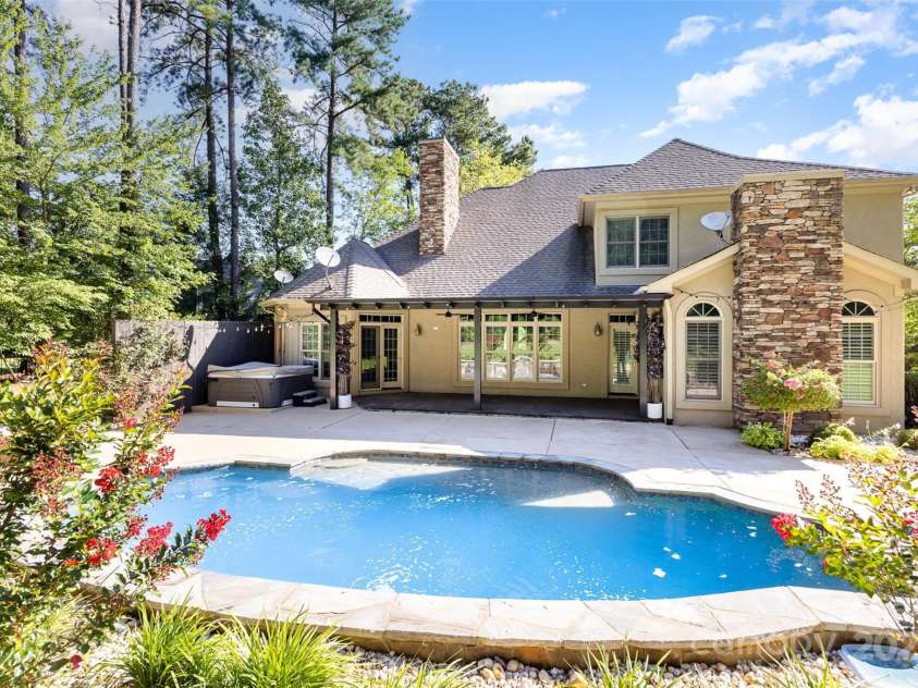 114 Misty Meadows Court, Mooresville, NC 28117.  MLS# CAR4280327, YatesRealty ID 8843. Privacy and a pool