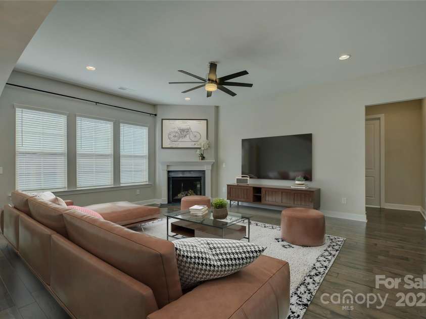 17809 Pawleys Plantation Lane, Charlotte, NC 28278.  MLS# CAR4230692, YatesRealty ID 8846. Virtually staged Family room