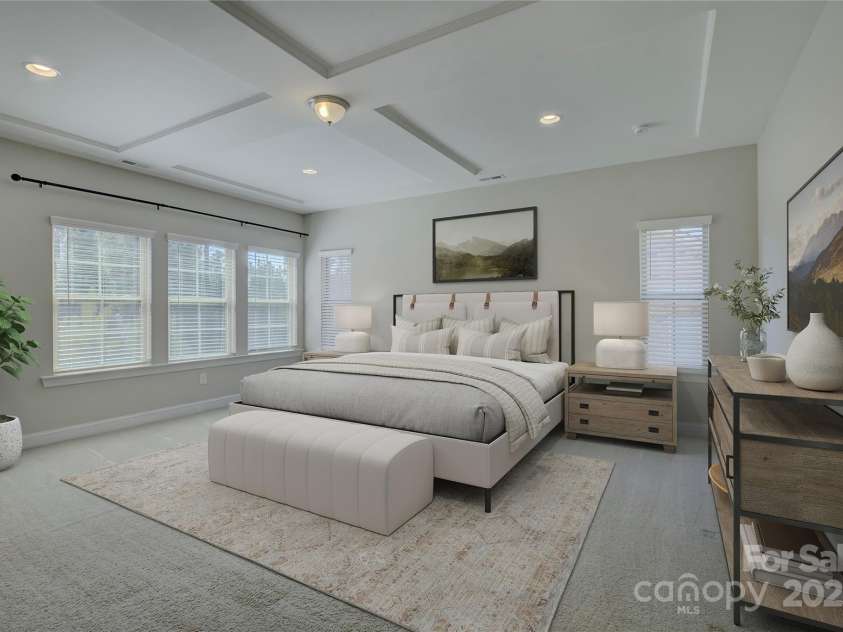 17809 Pawleys Plantation Lane, Charlotte, NC 28278.  MLS# CAR4230692, YatesRealty ID 8846. Virtually staged primary suite