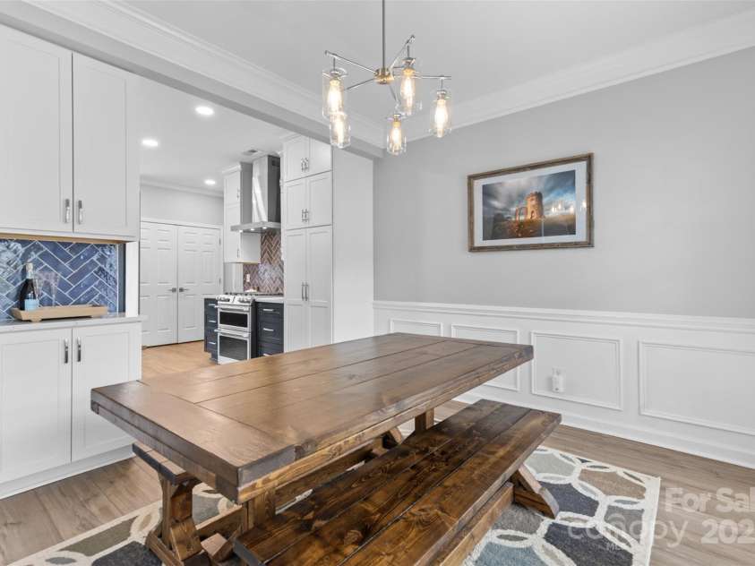 879 Knightsbridge Road, Fort Mill, SC 29708.  MLS# CAR4244707, YatesRealty ID 8850. Dining Room, open to Kitchen