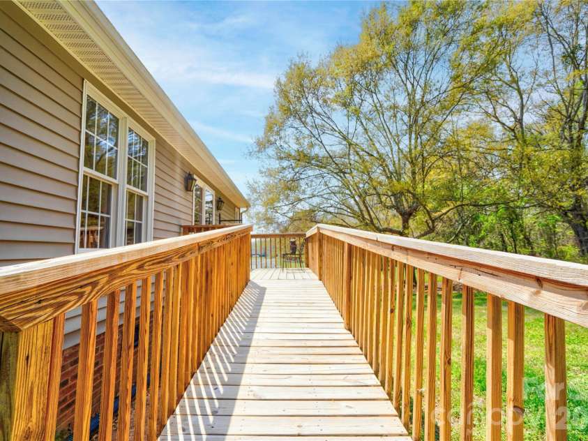 127 Albertville Lane, Shelby, NC 28152.  MLS# CAR4361746, YatesRealty ID 8861. Rear Deck with Ramp