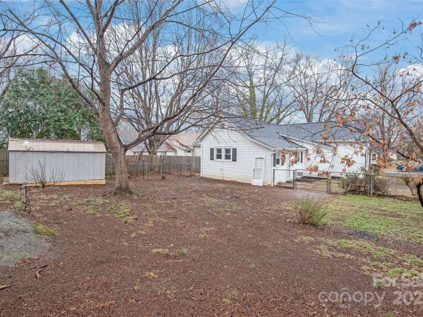 63 3rd Street, Concord, NC 28027.  MLS# CAR4220765, YatesRealty ID 8874. Backyard