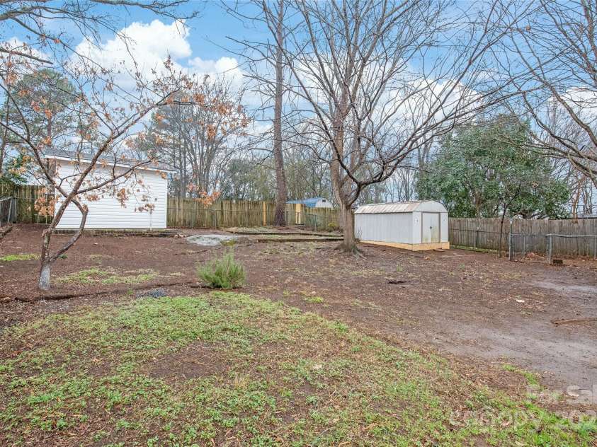 63 3rd Street, Concord, NC 28027.  MLS# CAR4220765, YatesRealty ID 8874. Backyard