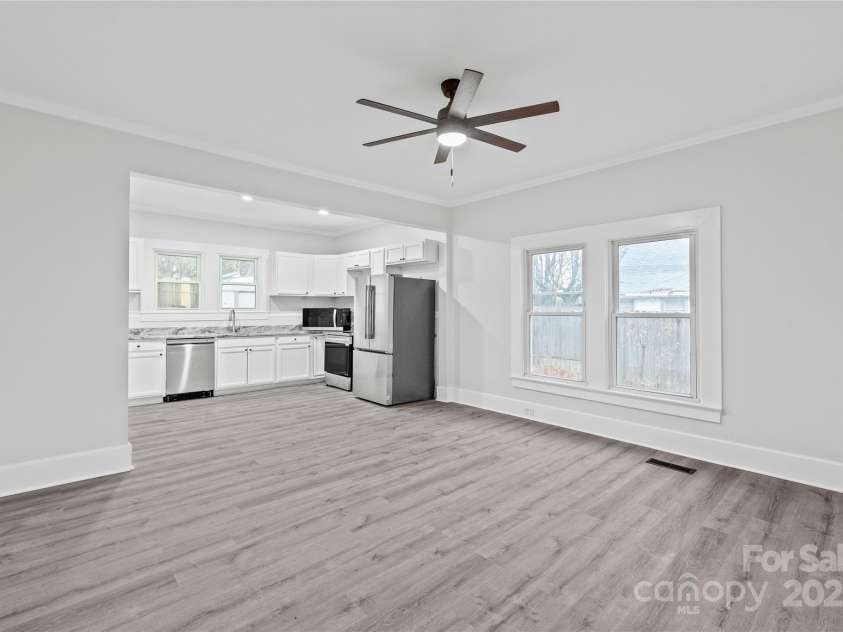 63 3rd Street, Concord, NC 28027.  MLS# CAR4220765, YatesRealty ID 8874. Living room