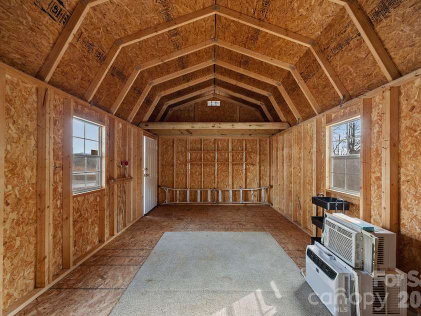 1169 Rickman Creek Road, Franklin, NC 28734.  MLS# CAR4340443, YatesRealty ID 8876. Outbuilding Interior